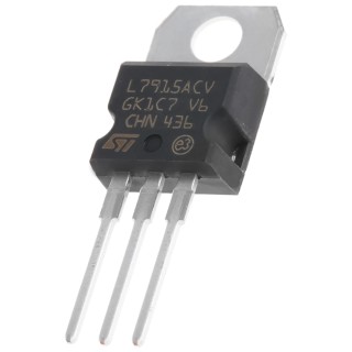 STMicroelectronics Negative Voltage Regulator TO-220 3-Pin -35V Maximum Input Voltage L7915ACV