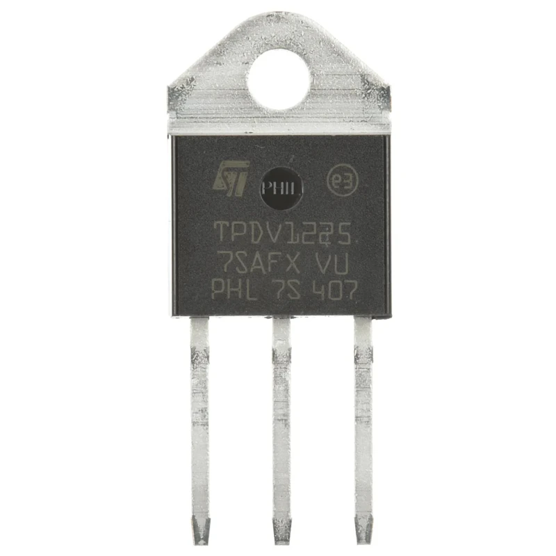 STMicroelectronics Through Hole 3-Pin TRIAC 1200 V Gate Trigger 1.5 V TPDV1225RG