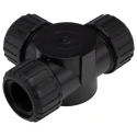 Adaptaflex Polyamide 66 Black T Piece Conduit Fitting 28 mm Nominal Size M28 Thread IP67 IP66 7TCA296000R1709 ASF28X3/T/BL