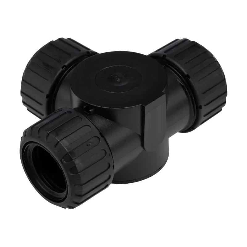 Adaptaflex Polyamide 66 Black T Piece Conduit Fitting 28 mm Nominal Size M28 Thread IP67 IP66 7TCA296000R1709 ASF28X3/T/BL