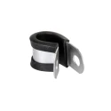 RS PRO Black Plated Steel Cable Clip 10 mm Max Bundle Diameter Screw Fixing 186-5353