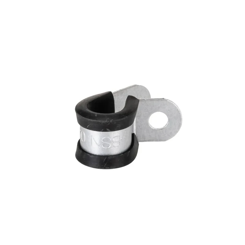 RS PRO Black Plated Steel Cable Clip 10 mm Max Bundle Diameter Screw Fixing 186-5353