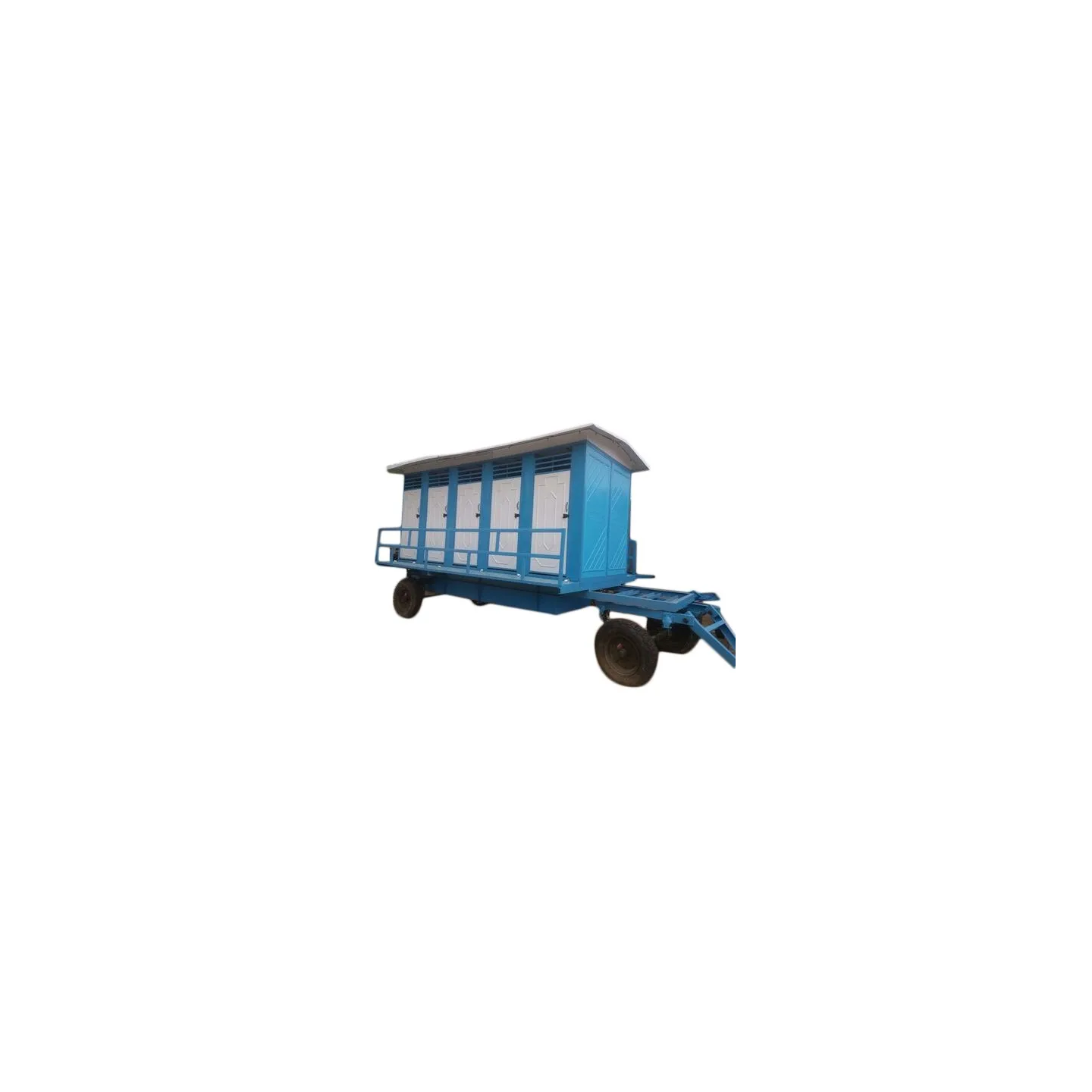 Buy Ten Seated Mobile Toilet Trolley FRP material
