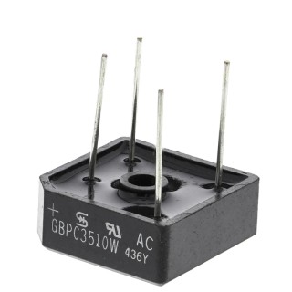 Taiwan Semiconductor Bridge Rectifier, 1000 V, 400 A, 4-Pin Single Through Hole GBPC3510W T0