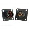 Souriau Sunbank by Eaton Industrial Circular Connector 6 Contacts Flange Mount Plug Male IP68 IP69K 600V 7.5A UTS010E6P