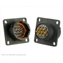 Souriau Sunbank by Eaton Circular Connector, 10 Contacts, Flange Mount, Standard Size, Plug, Male, IP68/IP69K UTS012E10P