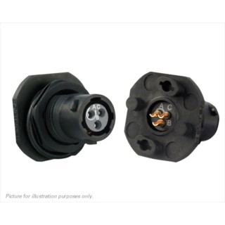 Souriau Sunbank by Eaton Circular Connector Panel Mount Plug Female 3 Contacts 600V 7A IP68 IP69K UTS78E3S