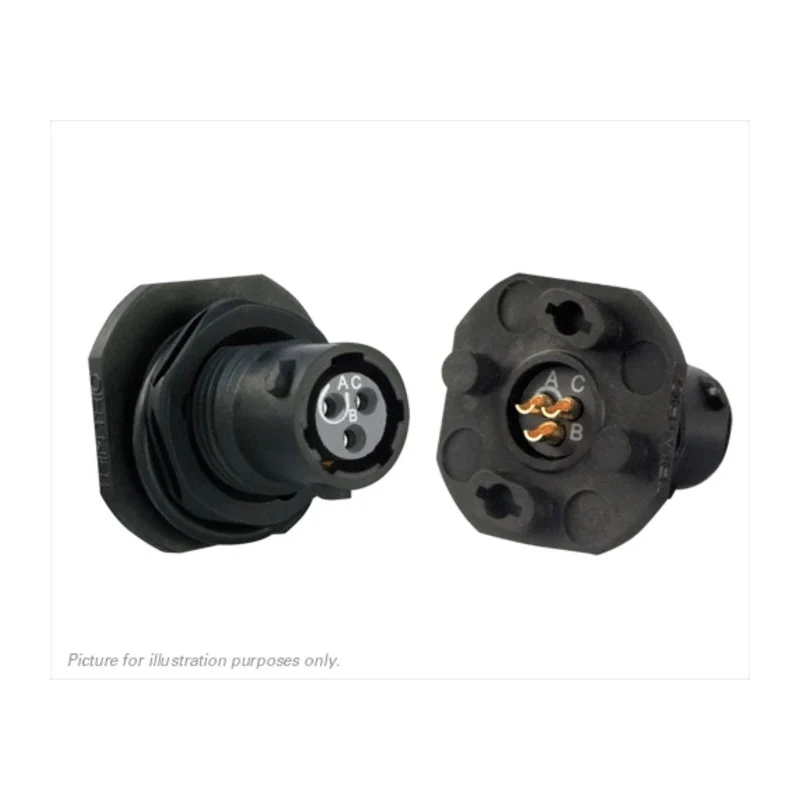 Souriau Sunbank by Eaton Circular Connector Panel Mount Plug Female 3 Contacts 600V 7A IP68 IP69K UTS78E3S