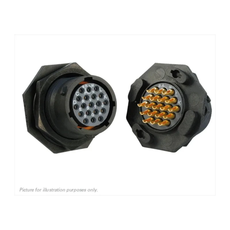 Souriau Sunbank by Eaton Circular Connector, 19 Contacts, Panel Mount, Standard Size, Plug Female, IP68 IP69K UTS714E19S