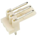 Molex Mini-Latch Series Right Angle Through Hole Pin Header 3 Contacts 2.5 mm Pitch 1 Row Unshrouded 22-05-1032