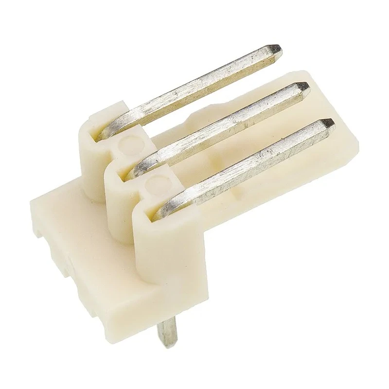 Molex Mini-Latch Series Right Angle Through Hole Pin Header 3 Contacts 2.5 mm Pitch 1 Row Unshrouded 22-05-1032