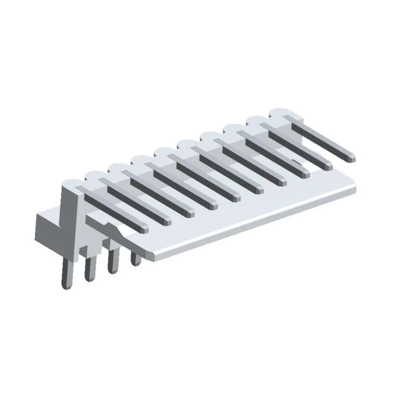 Molex Mini-Latch Series Right Angle Through Hole Pin Header 10 Contacts 2.5 mm Pitch 1 Row Unshrouded 22-05-1102