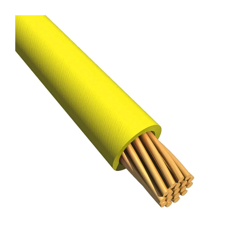 Alpha Wire Ecogen Ecowire Series Yellow 5.2 mm² Hook Up Wire, 10 AWG, 105 x 0.25 mm Strands, 30 m, 600 V 6719 YL005
