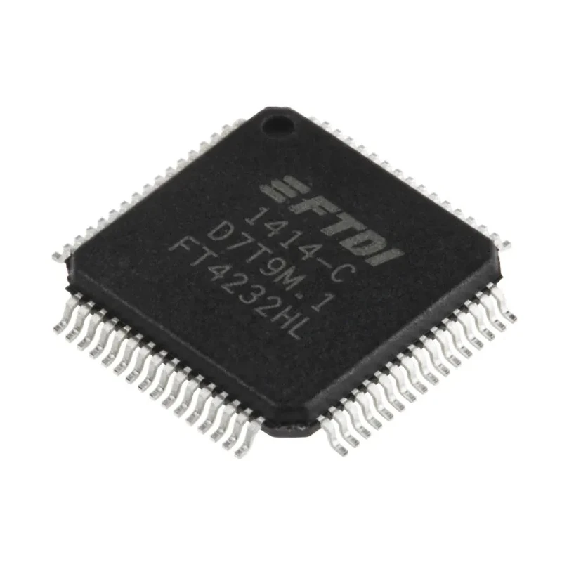 FTDI Chip Controller IC 12.58 Mbps, 1.98 V Max Supply, I2C SPI USB UART, 64-Pin LQFP FT4232HL-REEL