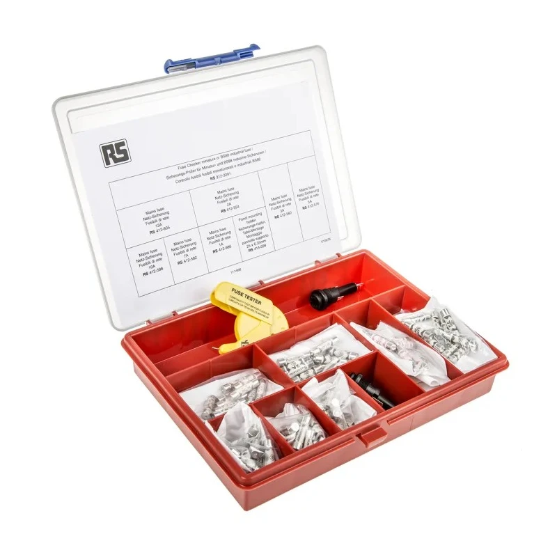 RS PRO Automotive Fuse Kit Anti-Surge Multi-Fuse Set with 16 Types of Fuses and 2 Fuse Holders 186-6356