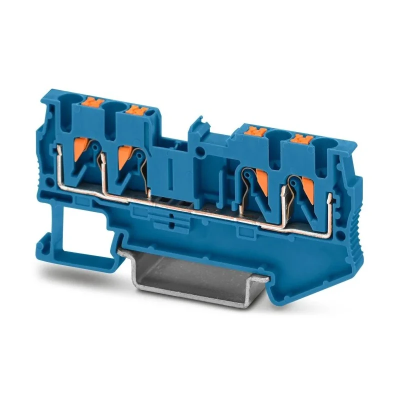 Phoenix Contact Feed Through Terminal Block Blue 0.14-4 mm² 24A 800V Push-in PT 2.5-QUATTRO BU 3209581