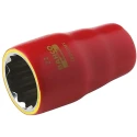 Bahco Insulated 1/2 in Drive 11 mm 12 Point Hex Socket VDE 1000V Approved 50mm Length 7800DMV-11