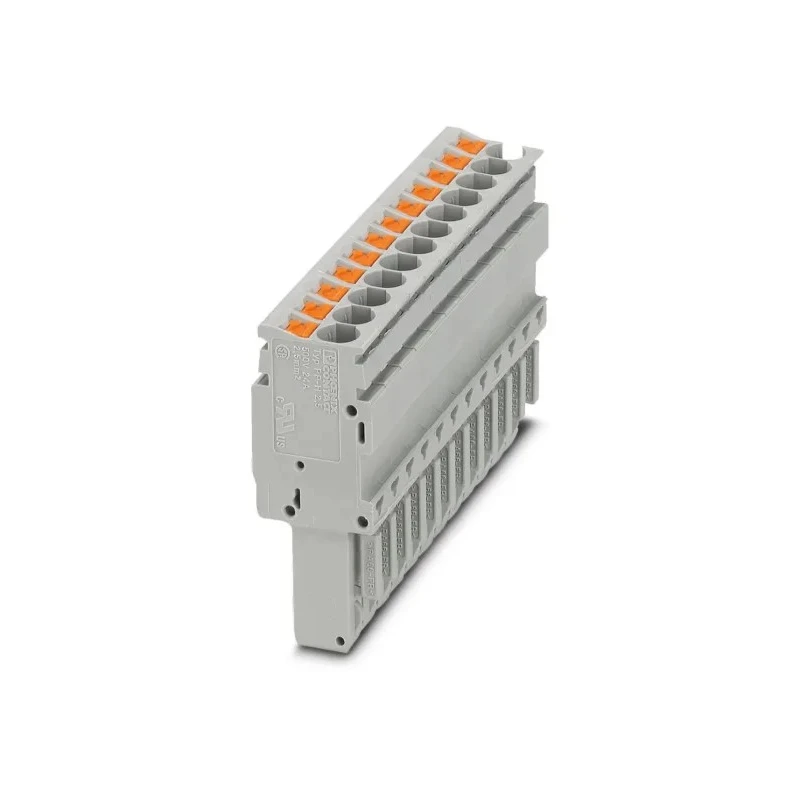 Phoenix Contact PP-H 2.5/12 Series Pluggable Terminal Block 24A 500V Grey 3209976