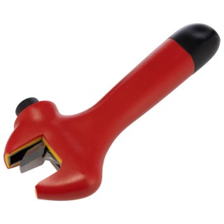 Bahco Adjustable Wrench 29 mm Jaw Capacity 205 mm Overall Length Insulated Handle VDE 1000V Approved 8071VLT
