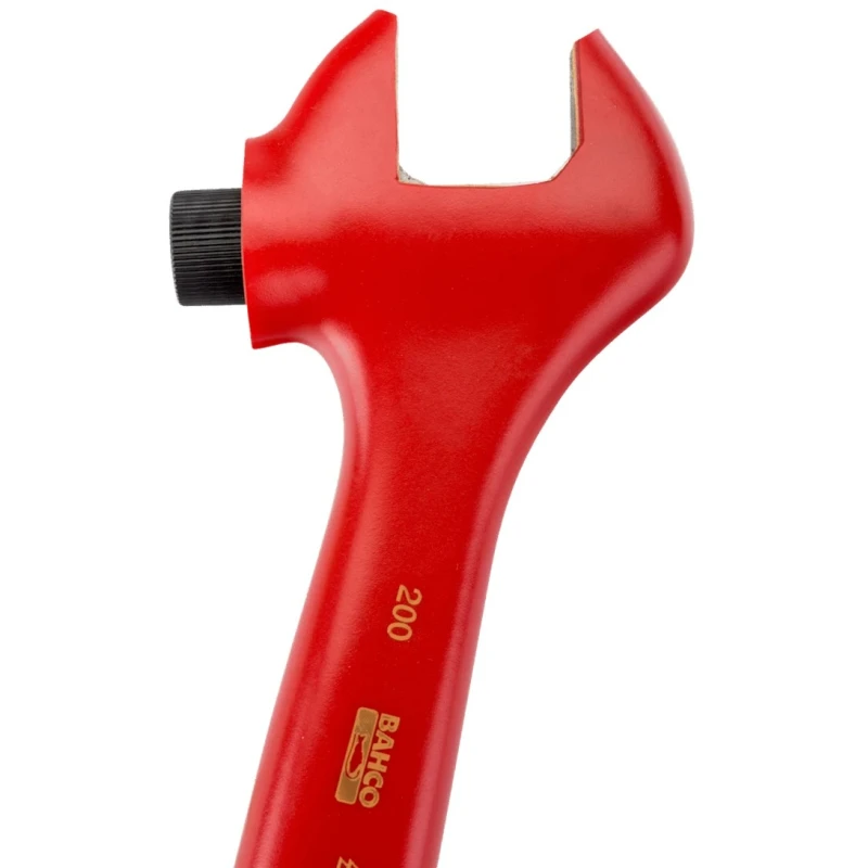 Bahco Adjustable Wrench 29 mm Jaw Capacity 205 mm Overall Length Insulated Handle VDE 1000V Approved 8071VLT