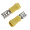 JST Yellow Insulated Female Spade Connector Crimp 6.35 x 0.8 mm Tab Size 12 AWG to 10 AWG FVDDF5.5-250A(S)(LF)