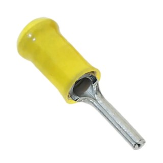 JST FVPC Insulated Crimp Pin Connector 12 AWG to 10 AWG, 2.7 mm Pin Diameter, 14 mm Pin Length, Yellow FVWSPC-5.5(LF)