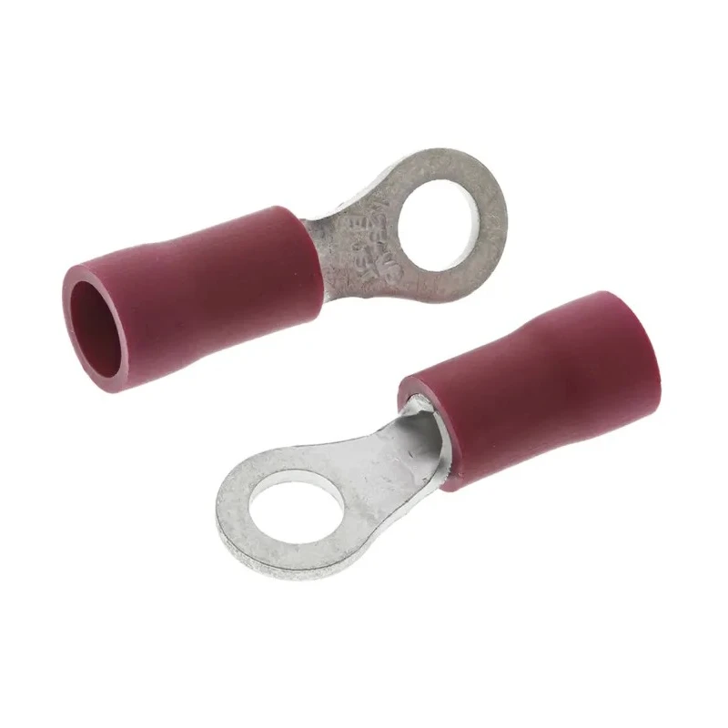 JST FV Insulated Ring Terminal M3 Stud Size with 22 AWG to 16 AWG Wire Size Red FVWS1.25-M3(LF)