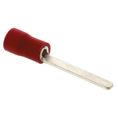 JST FV Insulated Crimp Blade Terminal 18 mm Blade Length, 22 AWG to 16 AWG, Red FVWS1.25-AF2.3A(LF)