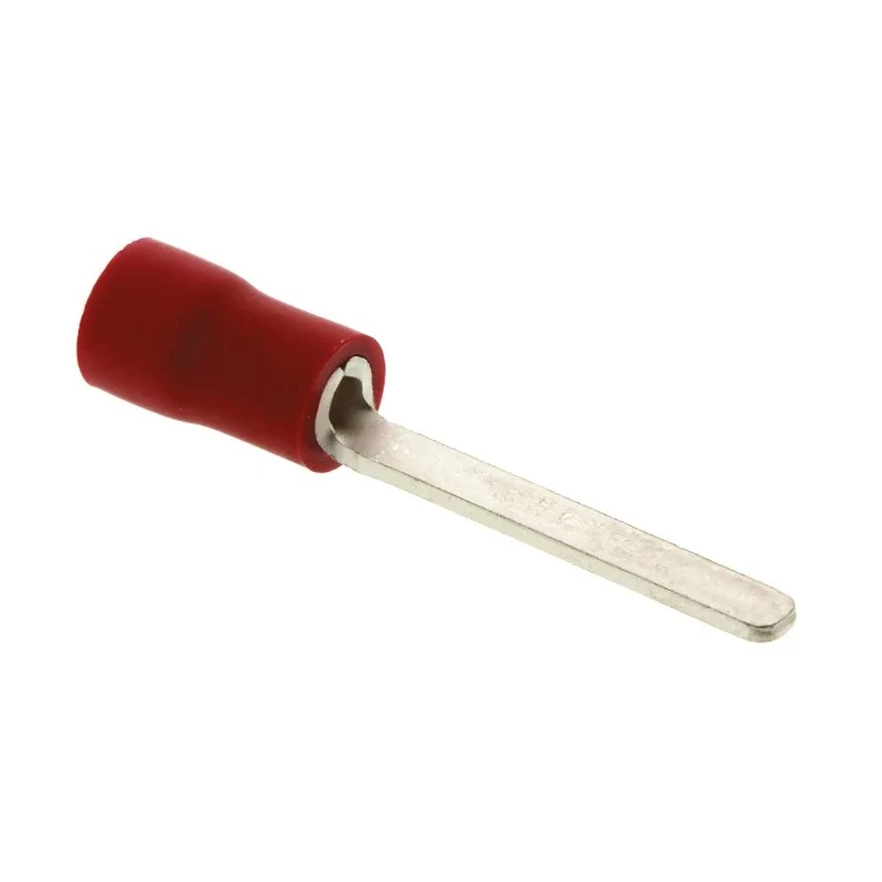 JST FV Insulated Crimp Blade Terminal 18 mm Blade Length, 22 AWG to 16 AWG, Red FVWS1.25-AF2.3A(LF)