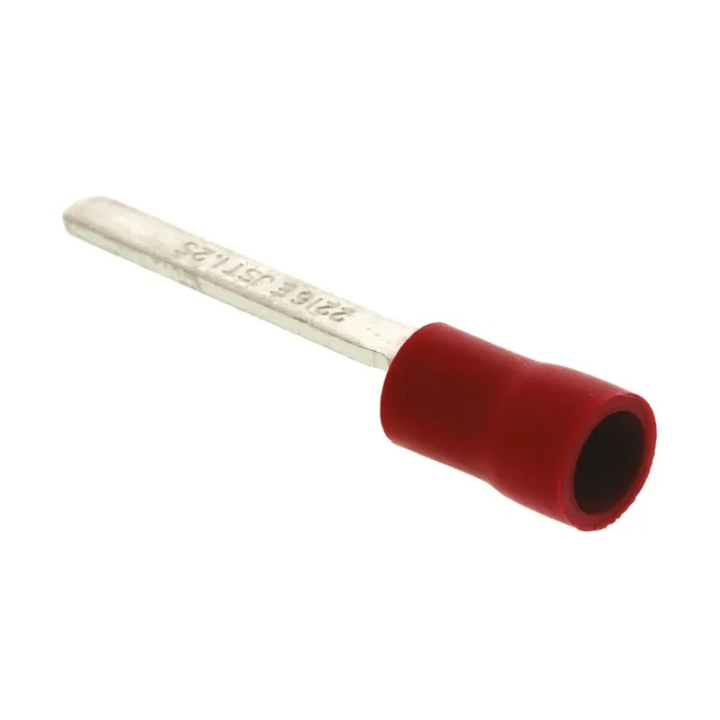 JST FV Insulated Crimp Blade Terminal 18 mm Blade Length, 22 AWG to 16 AWG, Red FVWS1.25-AF2.3A(LF)