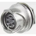 Hirose Miniature Circular Connector, Panel Mount Socket, Female, 12 Contacts, IP67/IP68, Zinc Alloy Housing, LF LF10WBR-12S