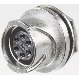 Hirose Miniature Circular Connector, Panel Mount Socket, Female, 12 Contacts, IP67/IP68, Zinc Alloy Housing, LF LF10WBR-12S
