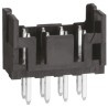Hirose DF11 Series Straight Through Hole PCB Header, 8 Contacts, 2 mm Pitch, 2 Row, Shrouded
