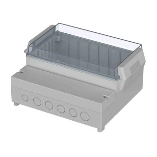 Bopla RegloCard-Plus Series Polycarbonate ABS Wall Box IP65 Transparent Door 213 mm x 185 mm x 104.5 mm 41200309 RCP 2000