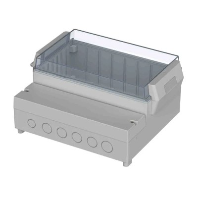 Bopla RegloCard-Plus Series Polycarbonate ABS Wall Box IP65 Transparent Door 213 mm x 185 mm x 104.5 mm 41200309 RCP 2000