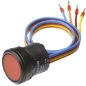 EAO 84 Series Illuminated Push Button Switch Momentary Panel Mount SPST 22.5 mm Cutout IP67 42 V dc K84-603.4305S
