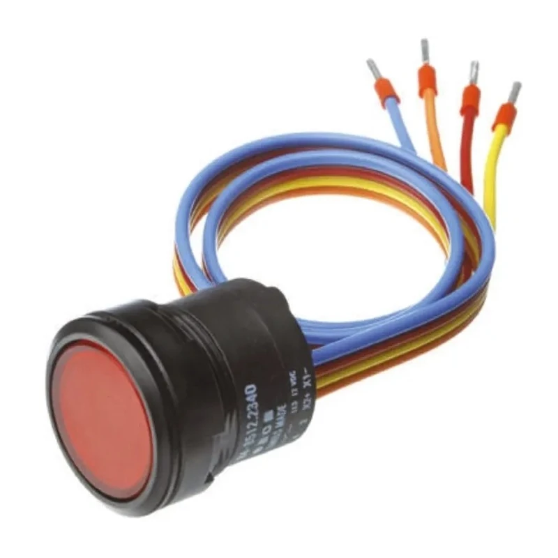 EAO 84 Series Illuminated Push Button Switch Momentary Panel Mount SPST 22.5 mm Cutout IP67 42 V dc K84-603.4305S