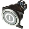EAO 61 Series Silver Round Flush Latching Push Button Head 25mm Diameter IP65 61-1200.0, 61-9933.0, 61-9643.703