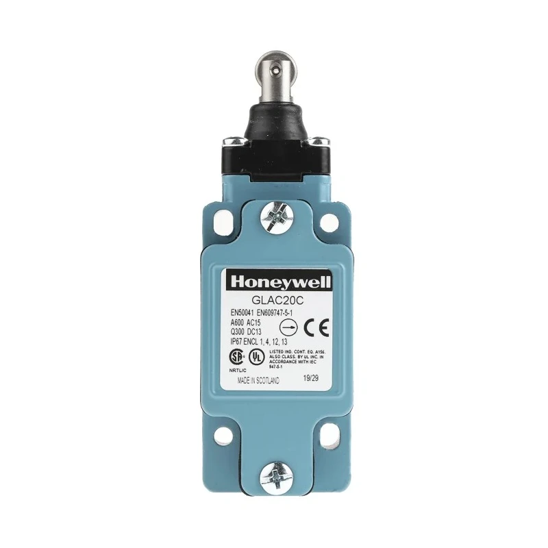 Honeywell Technologies GLA Series Plunger Limit Switch 2 NC/2 NO Contact Configuration Rated Die Cast Zinc Housing 600V IP67