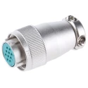 JAE Miniature Circular Connector, 10 Contacts, Cable Mount, Plug Female, Aluminium Alloy Housing, 250-350V, 5A SRCN6A16-10S