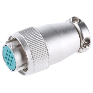 JAE Miniature Circular Connector, 10 Contacts, Cable Mount, Plug Female, Aluminium Alloy Housing, 250-350V, 5A SRCN6A16-10S