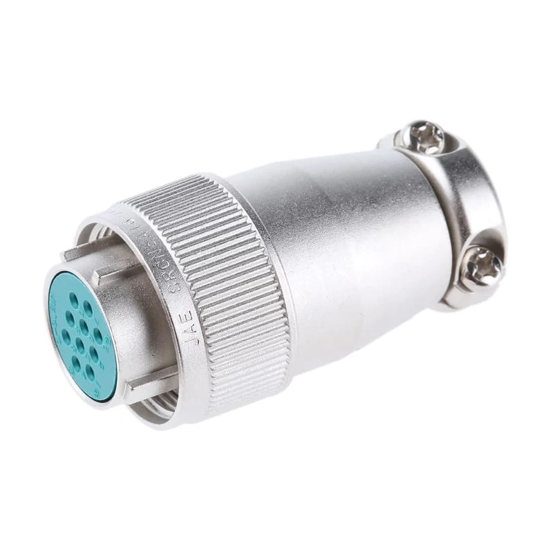 JAE Miniature Circular Connector, 10 Contacts, Cable Mount, Plug Female, Aluminium Alloy Housing, 250-350V, 5A SRCN6A16-10S