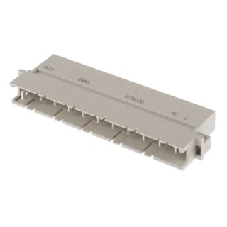 2E DIN 41612 11 Way 7.62 mm Pitch, Type Through Hole, Type H11, Solder Class C1, 1 Row Male, Right Angle 233230 / 233230-E