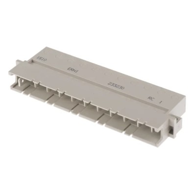 2E DIN 41612 11 Way 7.62 mm Pitch, Type Through Hole, Type H11, Solder Class C1, 1 Row Male, Right Angle 233230 / 233230-E