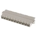 2E DIN 41612 11 Way 7.62 mm Pitch, Type Through Hole, Type H11, Solder Class C1, 1 Row Male, Right Angle 233230 / 233230-E