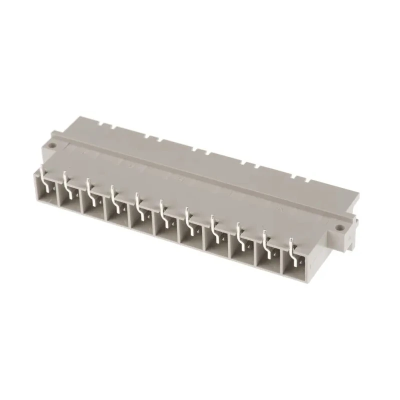 2E DIN 41612 11 Way 7.62 mm Pitch, Type Through Hole, Type H11, Solder Class C1, 1 Row Male, Right Angle 233230 / 233230-E