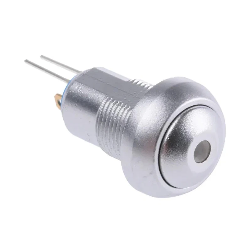 APEM IP Series Illuminated Push Button Switch, Latching, Panel Mount, 12.9 mm Cutout, SPST, Green LED, IP67 IPR1SAD0LOG105