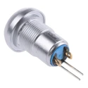 APEM IP Series Illuminated Push Button Switch, Latching, Panel Mount, 12.9 mm Cutout, SPST, Green LED, IP67 IPR1SAD0LOG105