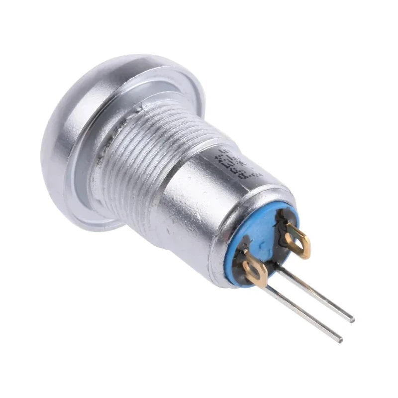 APEM IP Series Illuminated Push Button Switch, Latching, Panel Mount, 12.9 mm Cutout, SPST, Green LED, IP67 IPR1SAD0LOG105