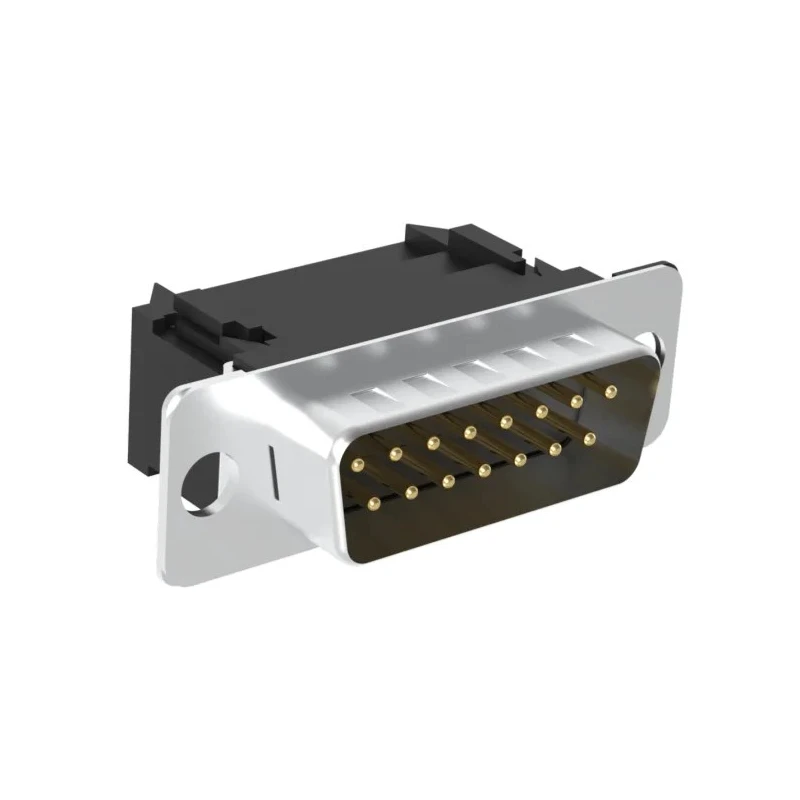 Amphenol Communications Solutions DFR 15 Way Right Angle 2.74 mm Pitch Cable D-Sub Connector Male L17DAFRA15P